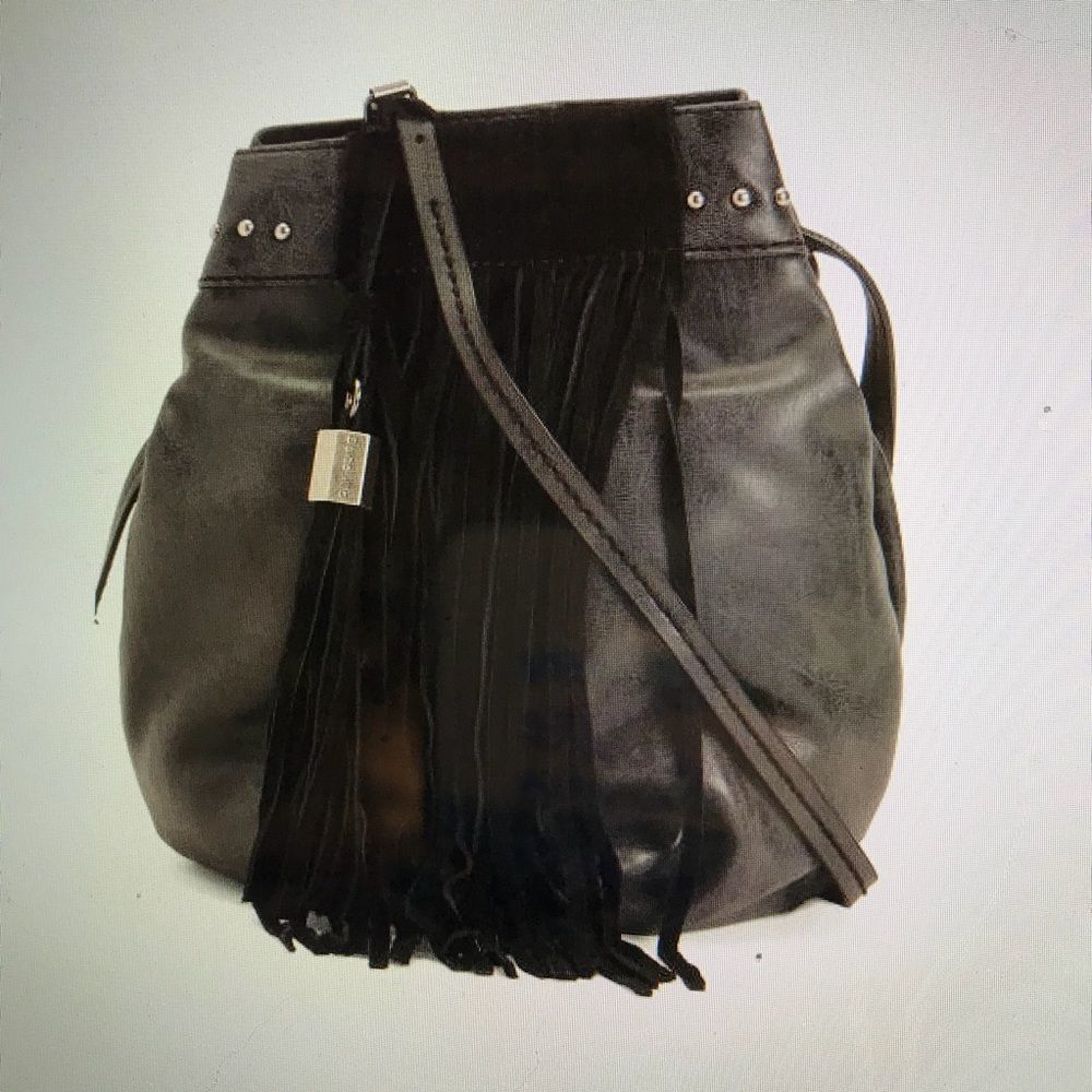 Dolce Vita fringe bucket bag